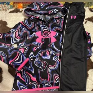 Under Armour Neon Swirl Hoodie and Pants Set